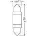 Set 2 becuri C5W 12V 0.6W 38mm LEDriving® SL Osram-Blister