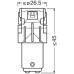 Set 2 becuri P21/5W 12V 1.4W Osram - led rosu - blister