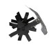 Accesoriu motocoasa Micul Fermier, cultivator 26mm*9T