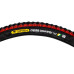 Anvelopa bicicleta 26x1.95", ETRTO 52-559, model CROSS COUNTRY, negru/rosu, profil All-terrain