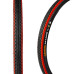 Anvelopa bicicleta 28x1.75", ETRTO 47-622, model M-1400, negru/rosu, profil Street