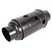 Burlan recuperator caldura, rotund, 130 mm, Gri mat
