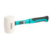 Ciocan cauciuc alb coada fibra sticla pp+pvc 450g