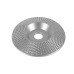 Disc arcuit, argintiu, de rindeluit lemn, 84mm
