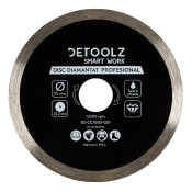 Disc diamantat continuu Detoolz 115x22.2mm, taiere umeda