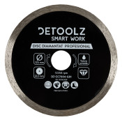 Disc diamantat continuu Detoolz 125x22.2mm, taiere umeda
