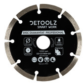 Disc diamantat segmentat Detoolz 125x22.2mm, taiere uscata