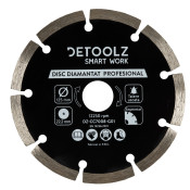 Disc diamantat segmentat Detoolz 125x22.2mm, taiere uscata
