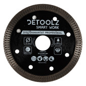 Disc diamantat turbo Detoolz 115x22.2mm, taiere umeda/uscata