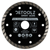 Disc diamantat turbo Detoolz 125x22.2mm, taiere umeda/uscata
