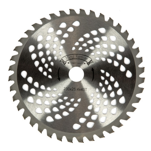Disc motocoasa Micul Fermier, 40T, vidia, grosime 1mm, Ø230mm