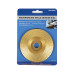 Disc plat, auriu, de rindeluit lemn, 98mm