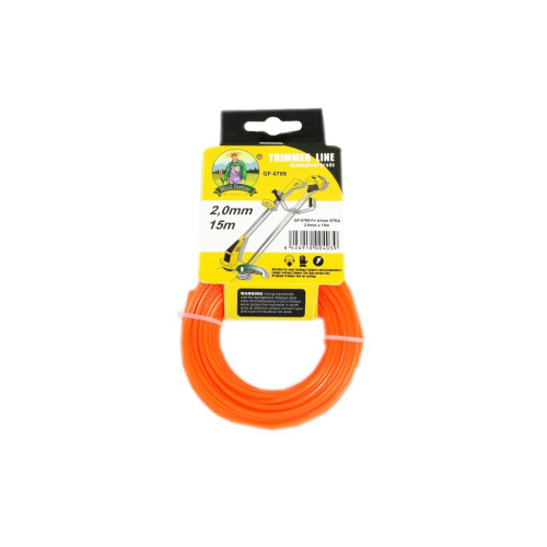 Fir motocoasa(trimmer) Micul Fermier, 2.0mm*15m, stea