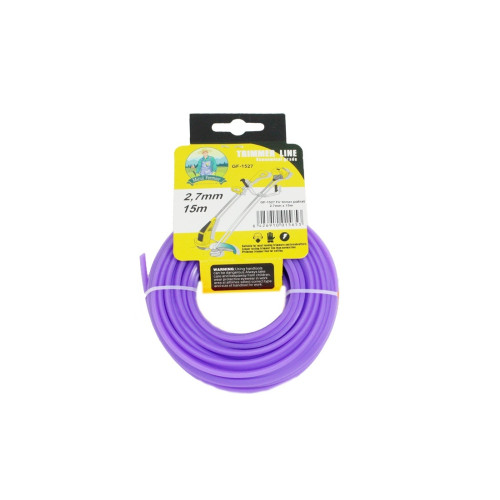 Fir motocoasa(trimmer) Micul Fermier, 2.7mm*15m, patrat