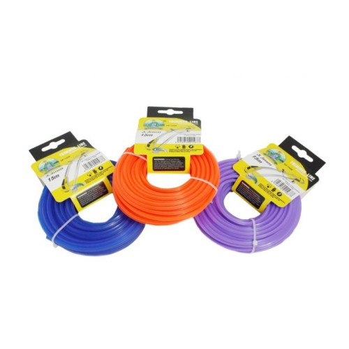 Fir motocoasa(trimmer) Micul Fermier, 3.3mm*15m, patrat
