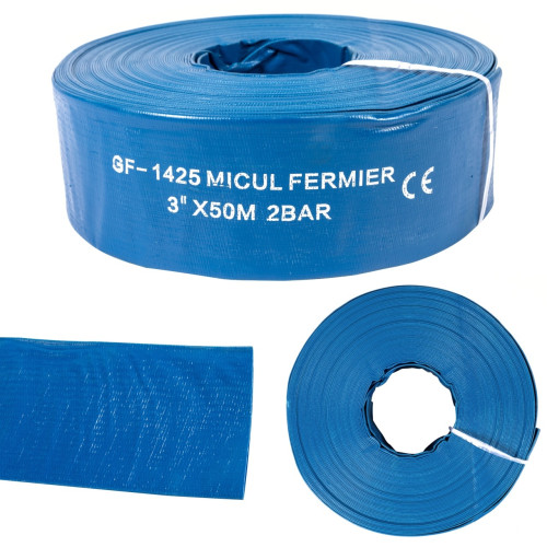 Furtun apa refulare Flat PVC 3'' 50 M