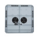 Incubator electric Micul Fermier capacitate 128 oua, 2 etaje, alimentare 220V/12V