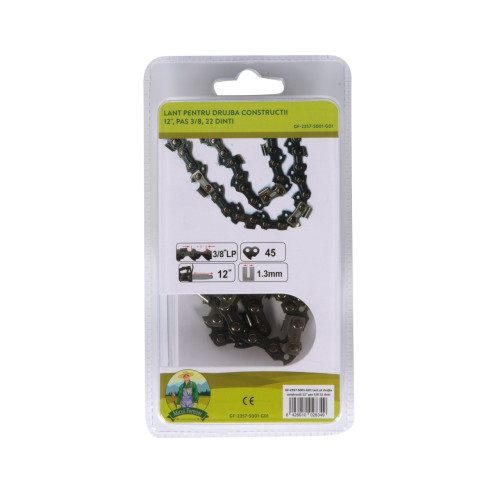 Lant drujba Micul Padurar, lungime 12'', pas 3/8'', grosime 1.3mm, 44 pinteni, 22 dinti, semi-chisel