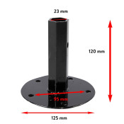 Manicot motocultor Micul Fermier, diametru 23mm, rotund