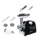 Masina de tocat carne, 1400W, 90Kg/h, neagra, cu 3 site