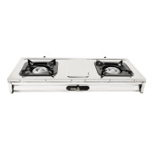 Mini aragaz portabil, Detoolz, 5.6kW, 2 ochiuri, Piezo