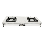 Mini aragaz portabil, Detoolz, 5.6kW, 2 ochiuri, Piezo