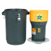 Moara electrica 1000W/19000 rpm cu galeata plastic 25L