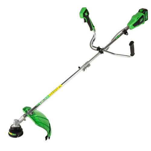 Motocoasa electrica Micul Fermier, 20V, 2 acumulatori 4Ah, 3 viteze, maner dublu, Brushless