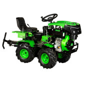 Motocultivator Ride-On Micul Fermier, 17CP, capacitate cilindrica 530 CC, motor 4 timpi, 4X4, 4 viteze, 2 cutii de viteze, pornire electrica, sistem hidraulic