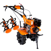 Motocultor DETOOLZ 7CP 280CC, motorina, 4T, 3 viteze, pornire manuala, cu roti