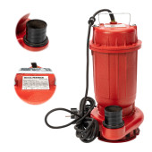 Pompa apa murdara Micul Fermier, 1.1 kW, debit maxim 15000 l/h, inaltime maxima de pompare 15m, corp pompa fonta