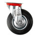 Roata pivotanta Detoolz, cauciuc 125x34.5mm G01
