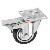 Roata pivotanta Detoolz, cauciuc 75x22mm CF G01