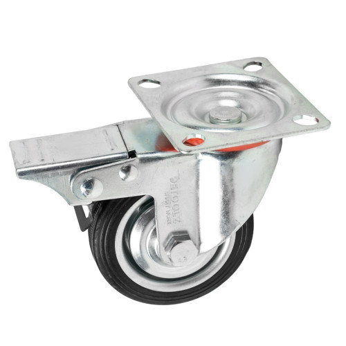 Roata pivotanta Detoolz, cauciuc 75x22mm CF G01