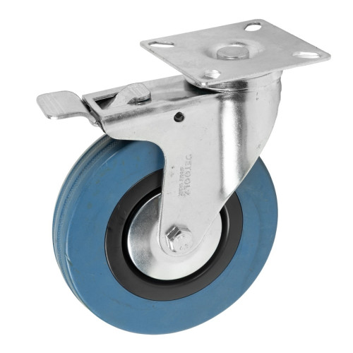 Roata pivotanta Detoolz, cauciuc+PP 125x27mm CF G01