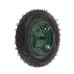 Roata roaba Micul Fermier 3.50-8, diametru ax 14mm, janta verde