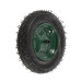 Roata roaba Micul Fermier 3.50-8, diametru ax 14mm, janta verde
