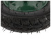 Roata roaba Micul Fermier 3.50-8, diametru ax 14mm, janta verde