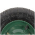 Roata roaba Micul Fermier 4.00-8, diametru ax 14mm, janta verde