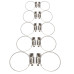 Set 10 Coliere Metalice Micul Fermier Ø8mm-27mm