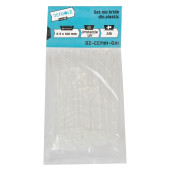 Set 100 bride plastic Detoolz 2.5x100mm UV ALB