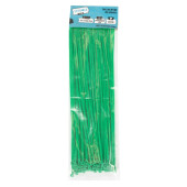 Set 100 bride plastic Detoolz 3.6x300mm UV VERDE