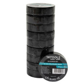Set 10buc banda izolatoare Detoolz 19mm*20m NEGRU G01