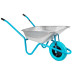 Set 10buc roaba metalica 85L otel zincat roata PU