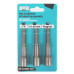 Set 3 tubulare Detoolz, prindere hexagonala 1/4", dimensiuni 8mm * 65mm, magnetice