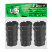 Set 6 clipsuri Micul Fermier pentru prindere folie solar, lungime 80mm, diametru fixare 32mm