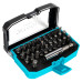 Set biti Detoolz, 32 de piese, cu prelungitor magnetic, material Cr-V