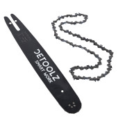 Set lama si lant drujba Detoolz, lungime 14'', pas 3/8'', grosime 1.3mm, 50 pinteni, 25 dinti, full chisel