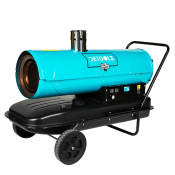 Tun de caldura Detoolz 30 kW, cos evacuare, combustibil motorina, capacitate rezervor 55L, cu roti