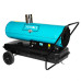 Tun de caldura Detoolz 30 kW, cos evacuare, combustibil motorina, capacitate rezervor 55L, cu roti
